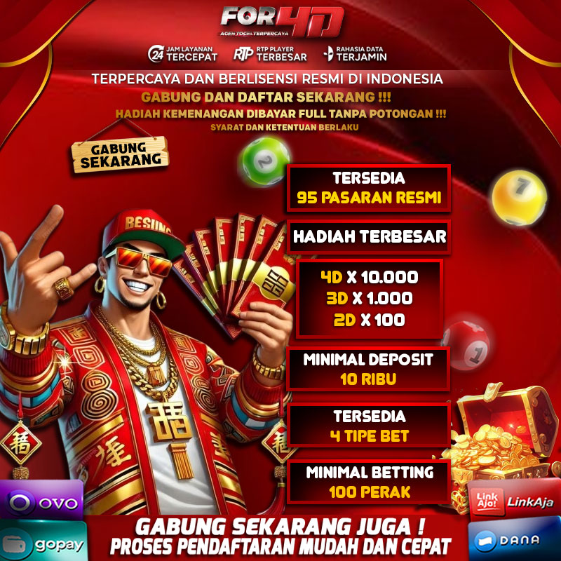 Situs Toto For4D Terpercaya Dengan 4 Tipe Bet Terbaik