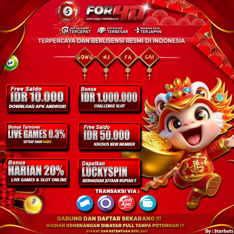 For4D Situs Togel Terpercaya Hadiah Terbesar 4D 10 Juta