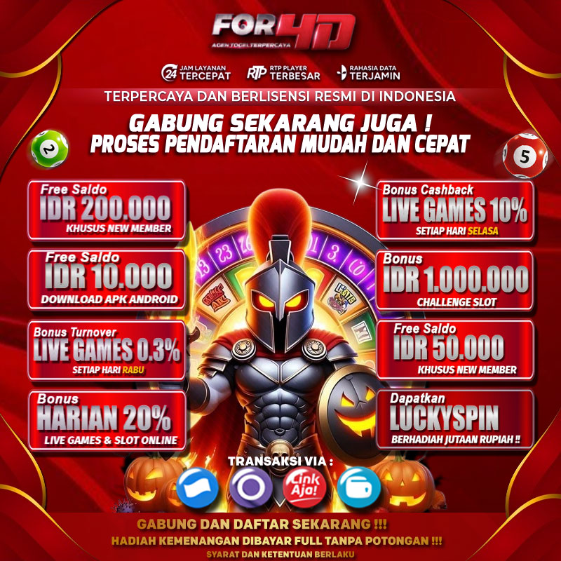 For4D Platform Togel Online Terpercaya Hadiah Terbesar 4D 10 Juta