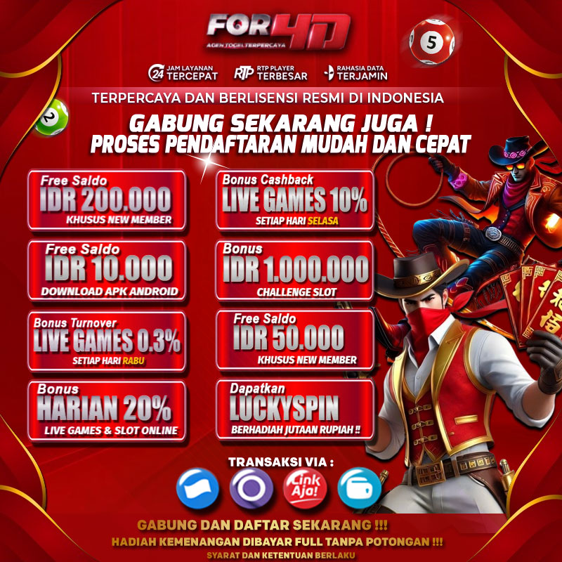 For4D Situs Togel Online 4D Terpercaya Resmi Bet 100 Perak