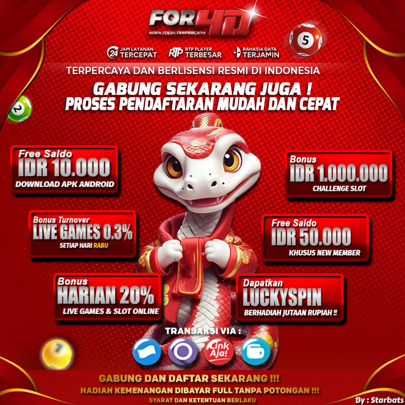 For4D Pelopor Situs Toto Togel Online Terpercaya Deposit 10 Ribu