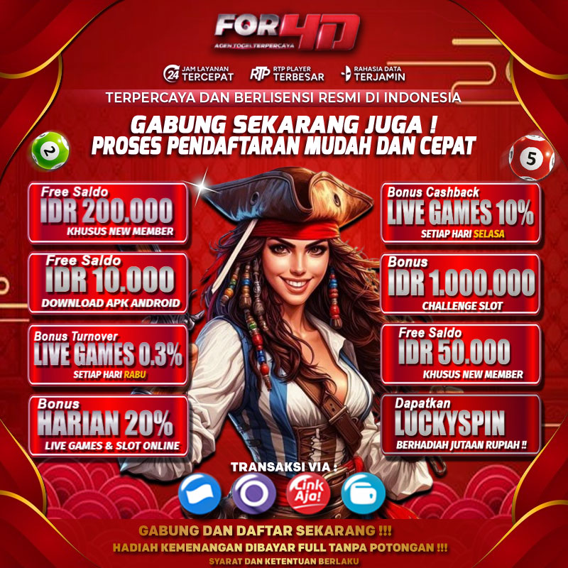 For4D Situs Toto Terpercaya Bonus Download APK Android 10k