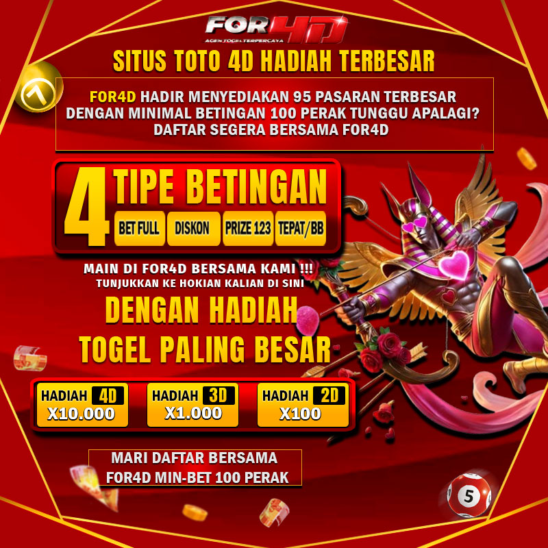 For4D Tempat Bermain Togel Online Terpercaya Hadiah Terbesar 10 Juta