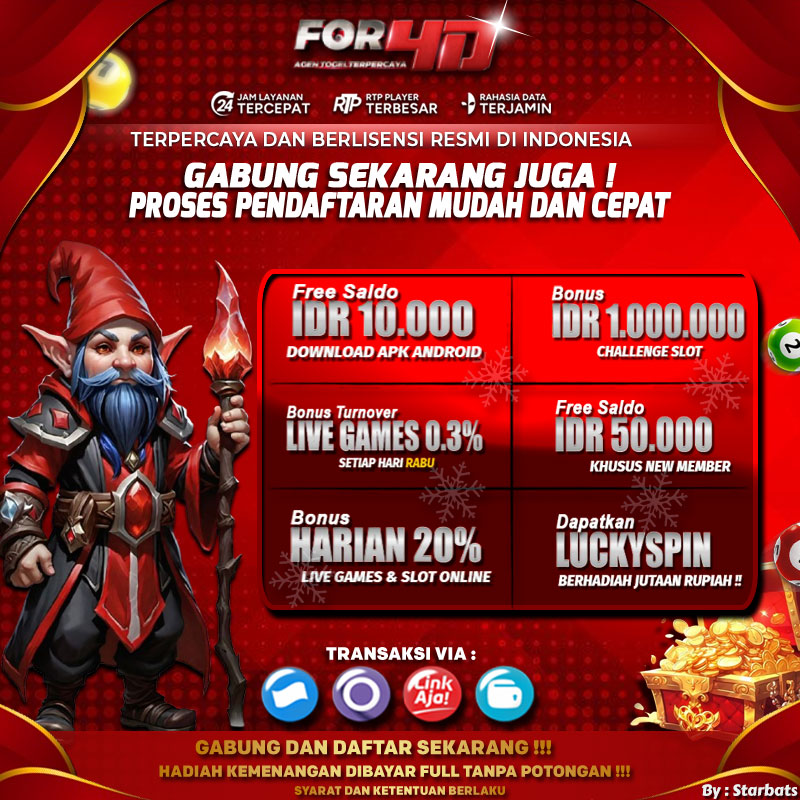 For4D Agen Togel Toto 4D Terpercaya Hadiah Terbesar 10 Juta