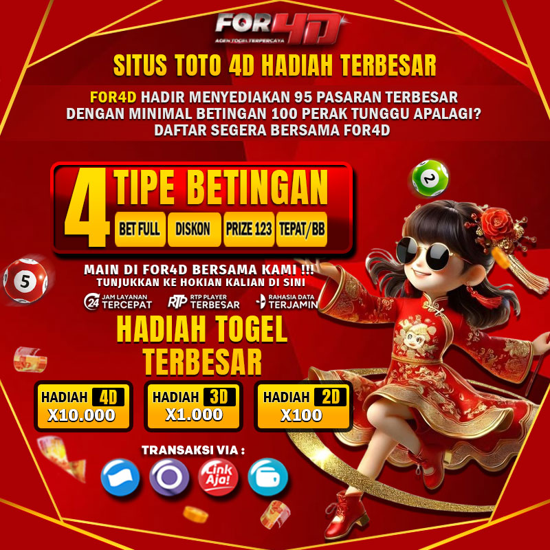 For4D Laman Resmi Situs Toto Terpercaya Hadiah Terbesar