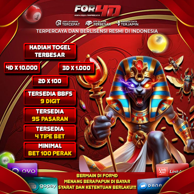 For4D Bandar Toto 4D & Situs Togel Online Terpercaya